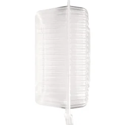 Handi-Foil 6010S-200 8.63 in. x 3 in. x 9 in. 60 oz. Handi-Lock Plastic Food Container - Clear (200/Carton)