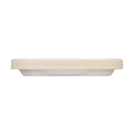 Hefty ECOSAVE 6.75 in. Diameter Plate Sugarcane Tableware - White (12/Carton)