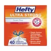 Hefty Ultra Strong 23.75 in. x 24.88 in. 13 gallon Drawstring Extra Heavy-Duty Tall Kitchen Trash Bags - White (240/Carton)