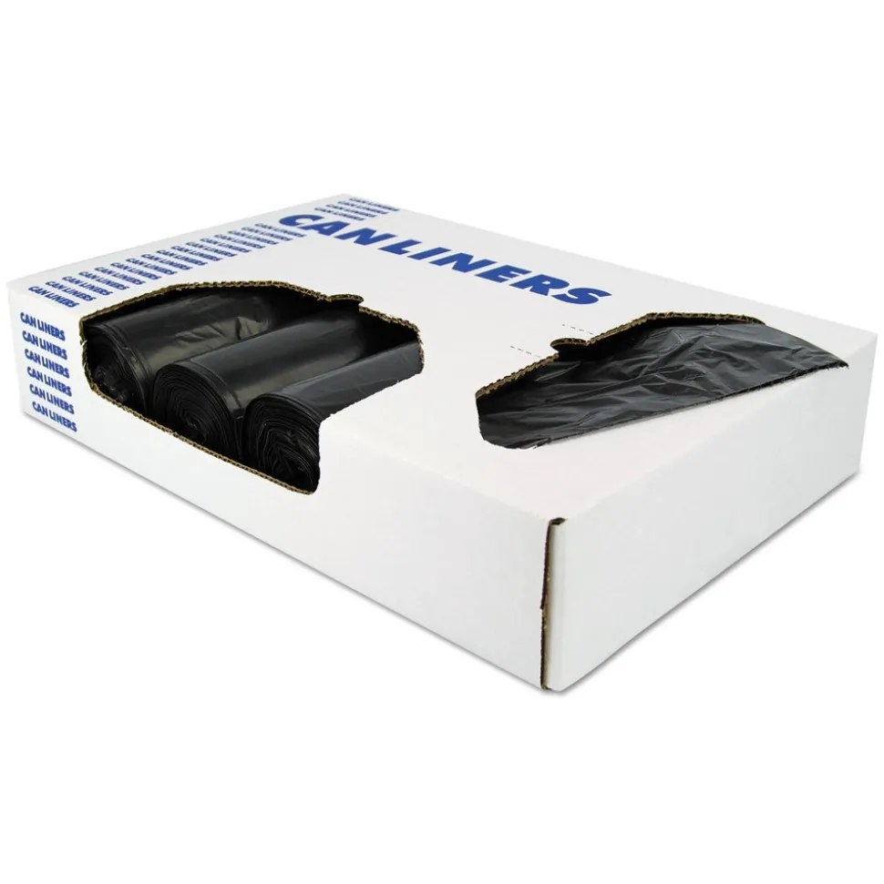 Heritage 33 in. x 39 in. 33 gal. 2 mil Low-Density Repro Can Liner - Black (100/Carton)