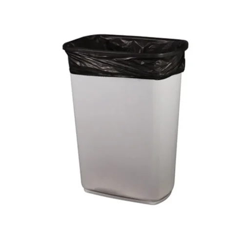 Heritage 43 in. x 47 in. 56 Gallon 2 mil Reprocessed Resin Can Liners - Black (100/Carton)