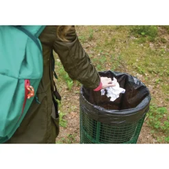 Heritage 46 in. x 50 in. 1.35 mil 56 gal. Reprocessed Resin Can Liners - Black (100/Carton)