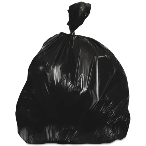 Heritage 24 in. x 32 in. 1 mil. 16-Gallon Linear Low Density Can Liners with AccuFit Sizing - Black (500/Carton)
