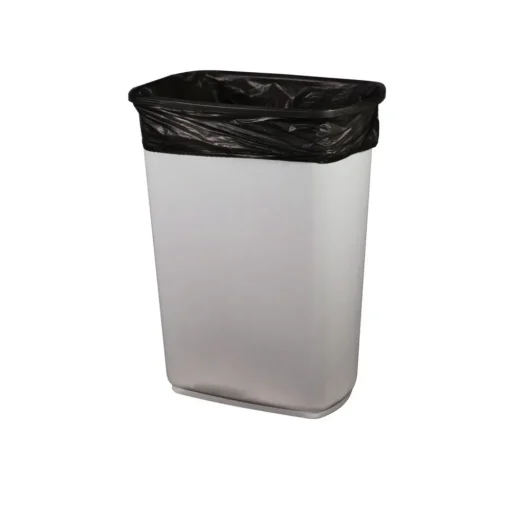 Heritage Low Density 56 Gallon 1.5 mil 43 in. x 47 in. Can Liners - Black (100/Carton)