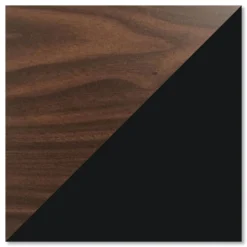 Hirsh Industries 60 in. x 30 in. x 29.5 in. Left and Right-Hand Pedestals: Box/File Drawer Format Teachers Pedestal Desks - Walnut/Black