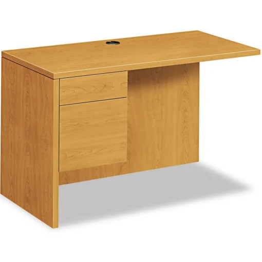HON 48 in. x 24 in. x 29.5 in. 10500 Series 3/4 in. Height Left Ped L Workstation Return - Harvest