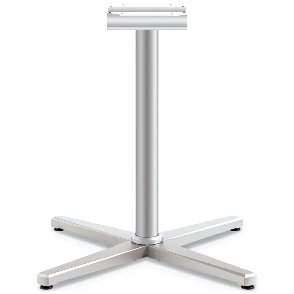 HON 32 in. x 32 in. x 28 in. Arrange X-Leg Base for 42 in. to 48 in. Tops - Silver