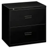 HON 400 Series 36 in. x 18 in. x 28 in. 2 Legal/Letter Size Lateral File Drawers - Black