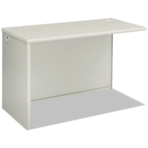 HON 38000 Series 31.75 in. x 53.19 in. x 3.75 in. Left Return Shell - Silver Mesh/Light Gray