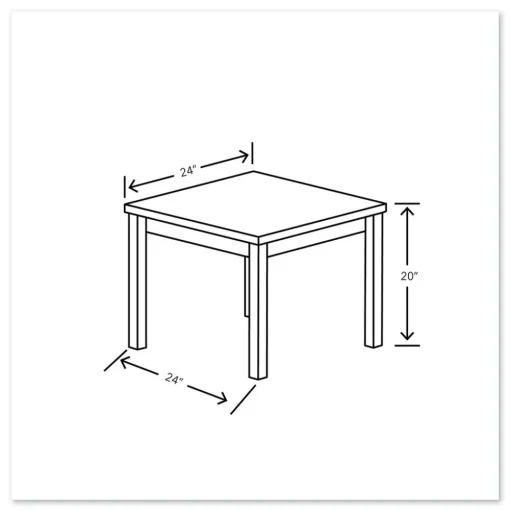 HON 80000 Series 24w x 24d x 20h Laminate Occasional Corner Table - Pinnacle