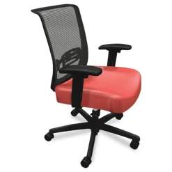 HON Convergence 275 lbs. Capacity Synchro-Tilt Mid-Back Task Chair - Red/Black