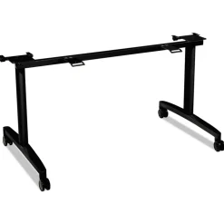 HON Huddle 51.63 in. W x 23.5 in. D x 28.38 in. H Flip-Top Base for 30 in. Deep Table Tops - Black