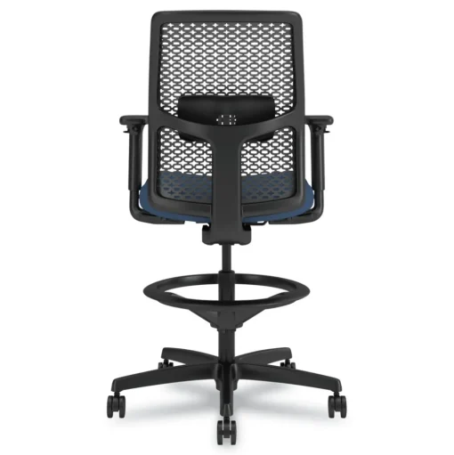 HON Ignition 2.0 ReActiv 22.88 in. to 31.75 in. Seat Height Low-Back Task Stool - Elysian Seat/Charcoal Back/Black Base