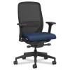 HON Nucleus Series 16.63 in. to 21.13 in. Seat Height Up to 300 lbs. Recharge Task Chair - Navy Seat, Black Back/Base