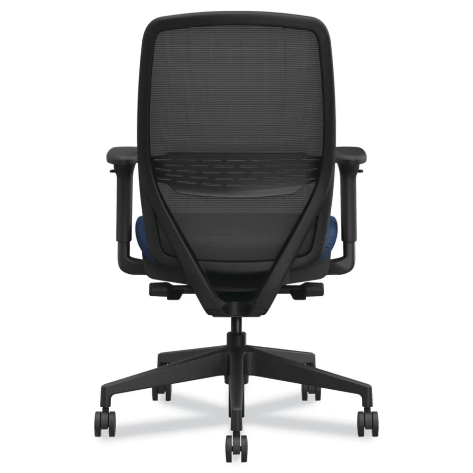 HON Nucleus Series 16.63 in. to 21.13 in. Seat Height Up to 300 lbs. Recharge Task Chair - Navy Seat, Black Back/Base