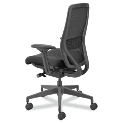 HON Nucleus Series 16.63 to 21.13 Seat Height Supports Up to 300 lb Recharge Task Chair - Black Seat/Back, Black Base