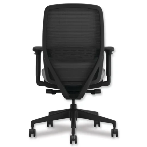 HON Nucleus Series 16.63 to 21.13 Seat Height Recharge Task Chair - Frost Seat, Black Back, Black Base