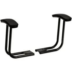 HON T-Arms for ComforTask Series Swivel Task Chairs - Black (1-Pair)