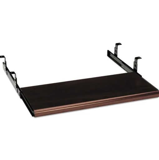 HON 21.5w x 10d Laminate Slide-Away Keyboard Platform - Mahogany