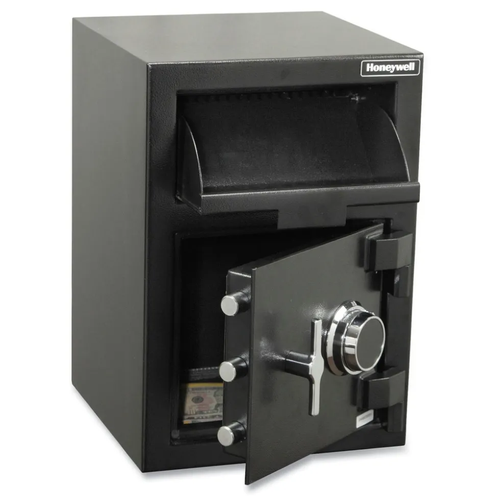Honeywell 14 x 14.2 x 20 Steel Depository Safe with Combo Lock - Black