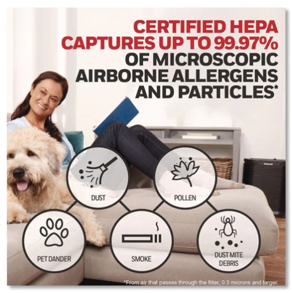 Honeywell HDF300V1 225 sq-ft. Room Capacity AirGenius 3 Air Cleaner and Odor Reducer - White