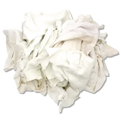 HOSPECO Sweatshirt Rags Unscented White (8/lb, 25 lb/Carton)
