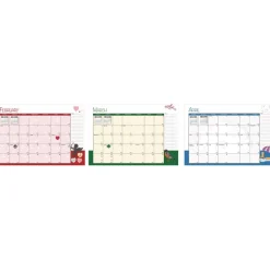 House of Doolittle 10 in. x 7 in. 12-Month (Jan to Dec) 2026 Seasonal Monthly Planner - Illustrated Seasons Artwork/Light Blue Cover