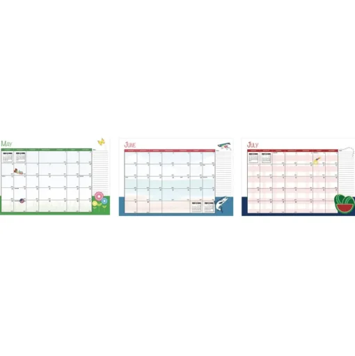 House of Doolittle 10 in. x 7 in. 12-Month (Jan to Dec) 2026 Seasonal Monthly Planner - Illustrated Seasons Artwork/Light Blue Cover