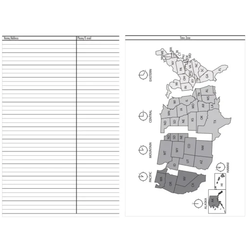 House of Doolittle 10 in. x 7 in. 12-Month (Jan to Dec) 2026 Seasonal Monthly Planner - Illustrated Seasons Artwork/Light Blue Cover