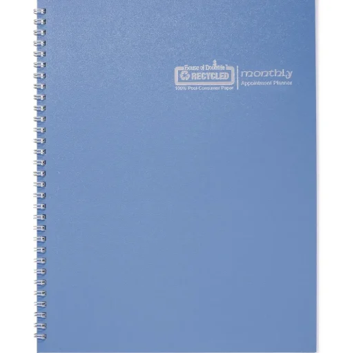 House of Doolittle 10 in. x 7 in. 12-Month (Jan to Dec) 2026 Seasonal Monthly Planner - Illustrated Seasons Artwork/Light Blue Cover