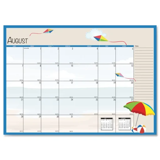 House of Doolittle 10 in. x 7 in. 12-Month (Jan to Dec) 2026 Seasonal Monthly Planner - Illustrated Seasons Artwork/Light Blue Cover
