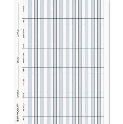 House of Doolittle 11 in. x 8.5 in. Sheets 45-Week Span 7 Classes Weekly Recycled Teacher's Planner - Blue Cover