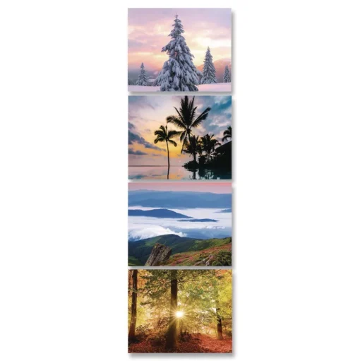 House of Doolittle 12 in. x 16.5 in. 14-Month (Dec 2025-Jan 2027) Recycled Season Wall Calendar - Multicolored Sheets