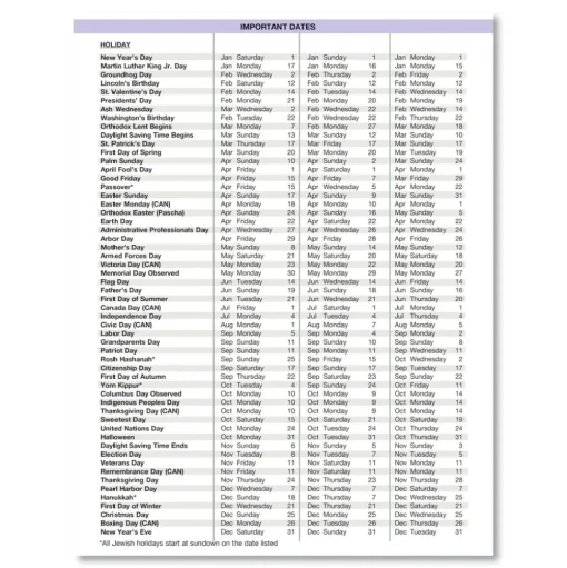 House of Doolittle 9 in. x 7 in. 12-Month (Jan-Dec 2026) Recycled Wild Flower Weekly/Monthly Planner - Gray/White/Purple Cover