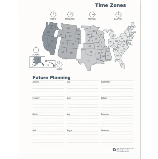 House of Doolittle 11 in. x 8.5 in. 14-Month (Dec 2025-Jan 2027) Recycled Ruled Monthly Planner - Black Cover