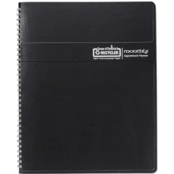 House of Doolittle 11 in. x 8.5 in. 14-Month (Dec 2025-Jan 2027) Recycled Ruled Monthly Planner - Black Cover
