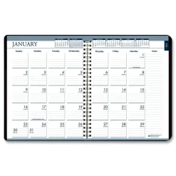House of Doolittle 8.75 in. x 6.88 in. 12-Month (Jan-Dec 2026) Recycled 7-Day Planner - Black Cover