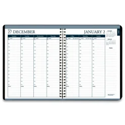 House of Doolittle 8.75 in. x 6.88 in. 12-Month (Jan-Dec 2026) Recycled 7-Day Planner - Black Cover