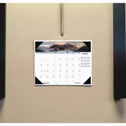 House of Doolittle Earthscapes 22 in. x 17 in. 12-Month (Jan-Dec) 2026 Recycled Monthly Desk Pad Calendar - Coastlines Photos