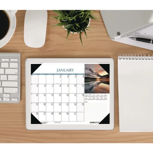 House of Doolittle Earthscapes 22 in. x 17 in. 12-Month (Jan to Dec) 2026 Scenic Desk Pad Calendar - Scenic Photos