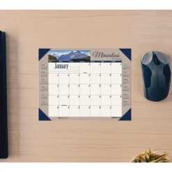 House of Doolittle Earthscapes 22 in. x 17 in. 12-Month (Jan-Dec) 2026 Recycled Monthly Desk Pad Calendar - Motivational Photos