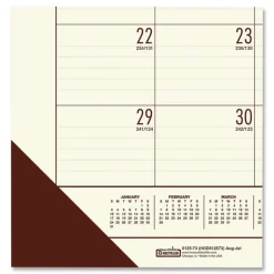 House of Doolittle EcoTones 22 in. x 17 in. 12-Month (Jan-Dec) 2026 Recycled Monthly Desk Pad Calendar - Cream/Brown