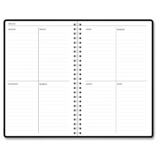 House of Doolittle Recycled Non-Dated Monthly/Weekly Crystals Planner - Blue/Pink/White Cover