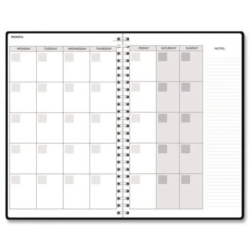 House of Doolittle Recycled Non-Dated Monthly/Weekly Crystals Planner - Blue/Pink/White Cover