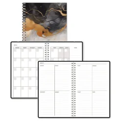 House of Doolittle Recycled Non-Dated Monthly/Weekly Gold and Smoke Planner - Multicolor Cover