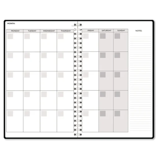 House of Doolittle Recycled Non-Dated Monthly/Weekly Gold and Smoke Planner - Multicolor Cover