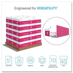 HP Papers MultiPurpose20 8.5 in. x 11 in. 20 lb Bond Weight Paper - White (1-Pallet)