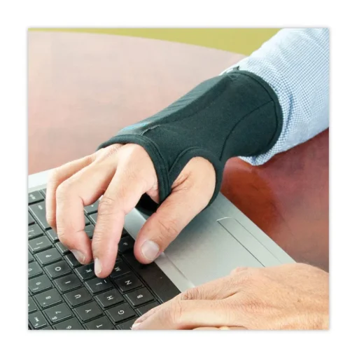 IMAK RSI SmartGlove Wrist Wrap Fits Hands Up to 3.75 in. Wide - Medium Black