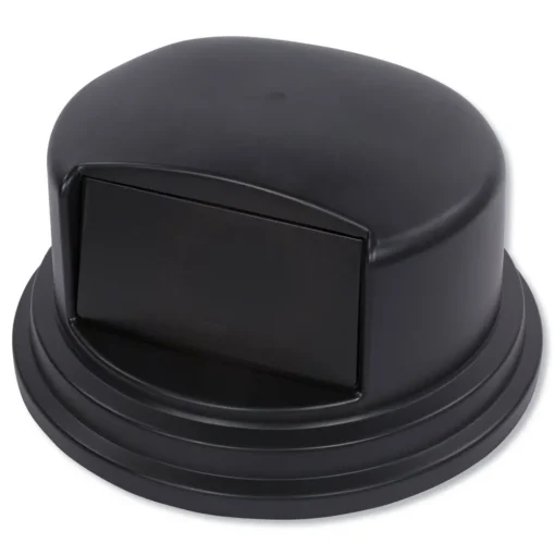 Impact 27 in. Diameter Domed Gator Lids Domed Lid for 44 Gallon - Black