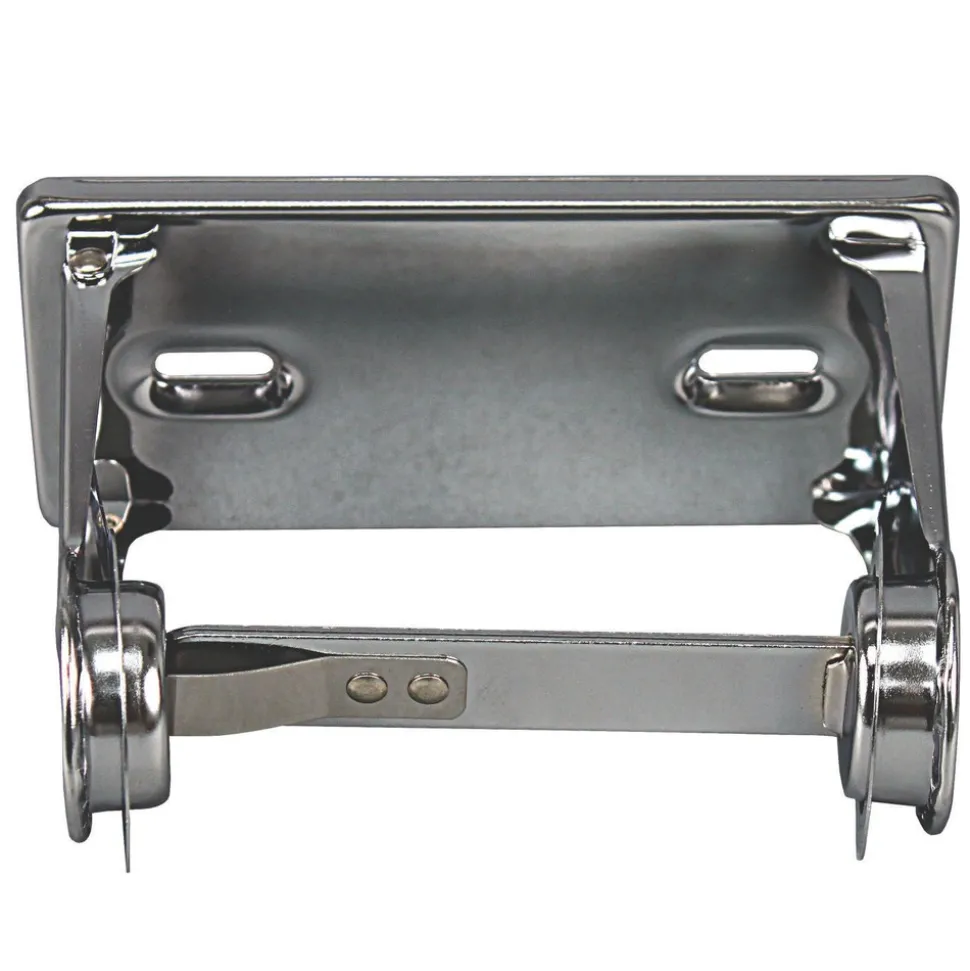 Impact 6.5 in. x 4.5 in. x 2.75 in. Single Roll Toilet Tissue Dispenser - Chrome (12/Carton)